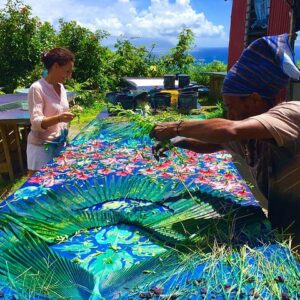 Supplier photograph: Learn the Traditional Seychelles Art of Sun Printing with Local Textile Designer