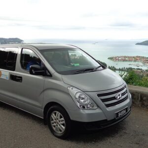 Supplier photograph: private arrival transfer and private round-trip Seychelles airport transfers vehicle