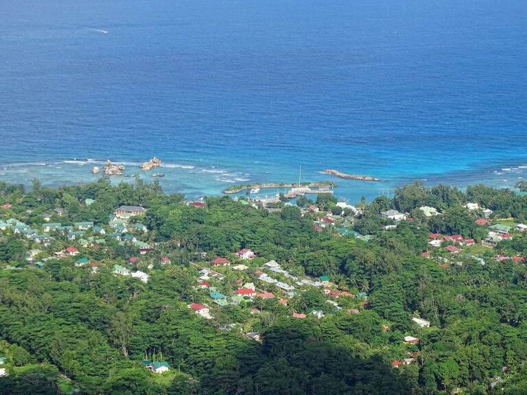 La Passe, the harbour village on La Digue