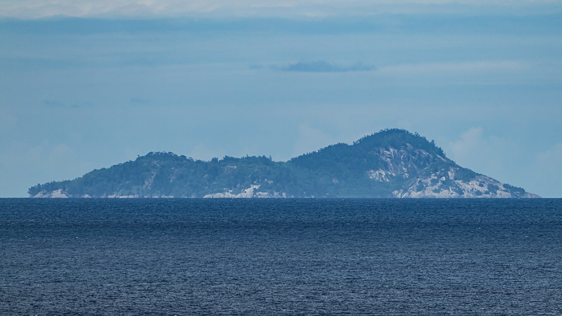 North Island, Seychelles, vista dal mare