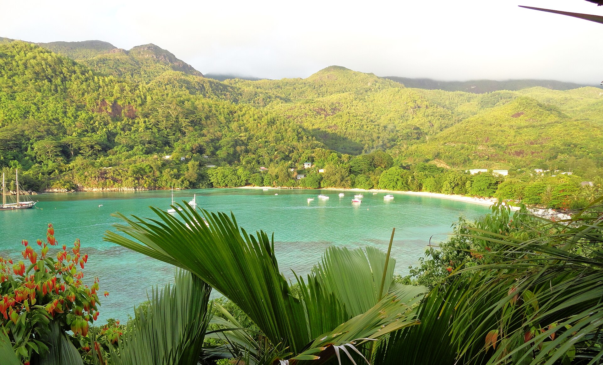 Port Launay Marine National Park on the west coast of Mahé